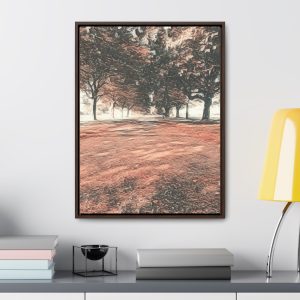 wall art of an image of trees with a rustic autumn look