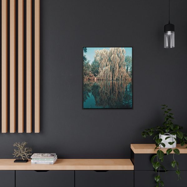 Nature Tree Art | Enfield Art | Beautiful Wall Piece with strong wooden frame mounted on dark wall